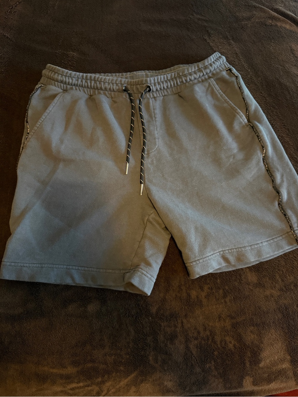 Men's Casual Drawstring Shorts - Navy blue